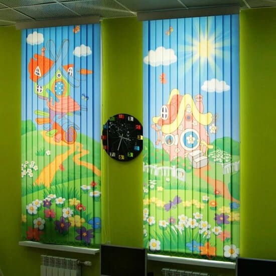 Вертикальные жалюзи с рисунком